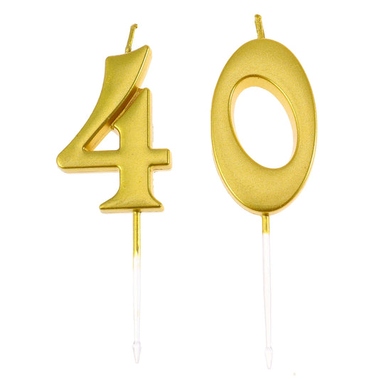 40 Birthday Candle Number Decoration