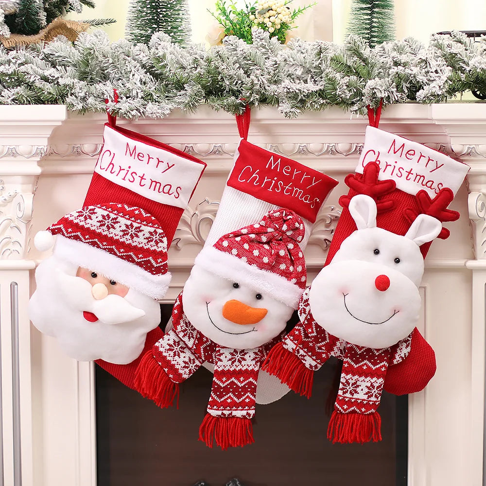 Christmas Day Decorations | Stockings Candy Gift Bag