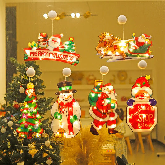 Christmas Lamp Window Hanging Lamp | Christmas Decorative Lamp