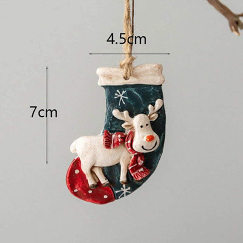 Horse Christmas Socks Tree Decoration