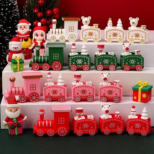 Chirstmas Santa Claus Gift Trian | Merry Christmas Decor