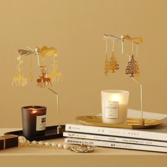 Tray Rotating Candlestick Scented