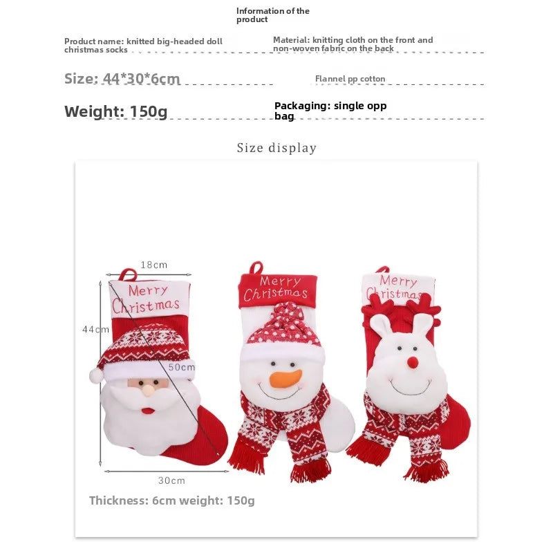 Christmas Day Decorations | Stockings Candy Gift Bag