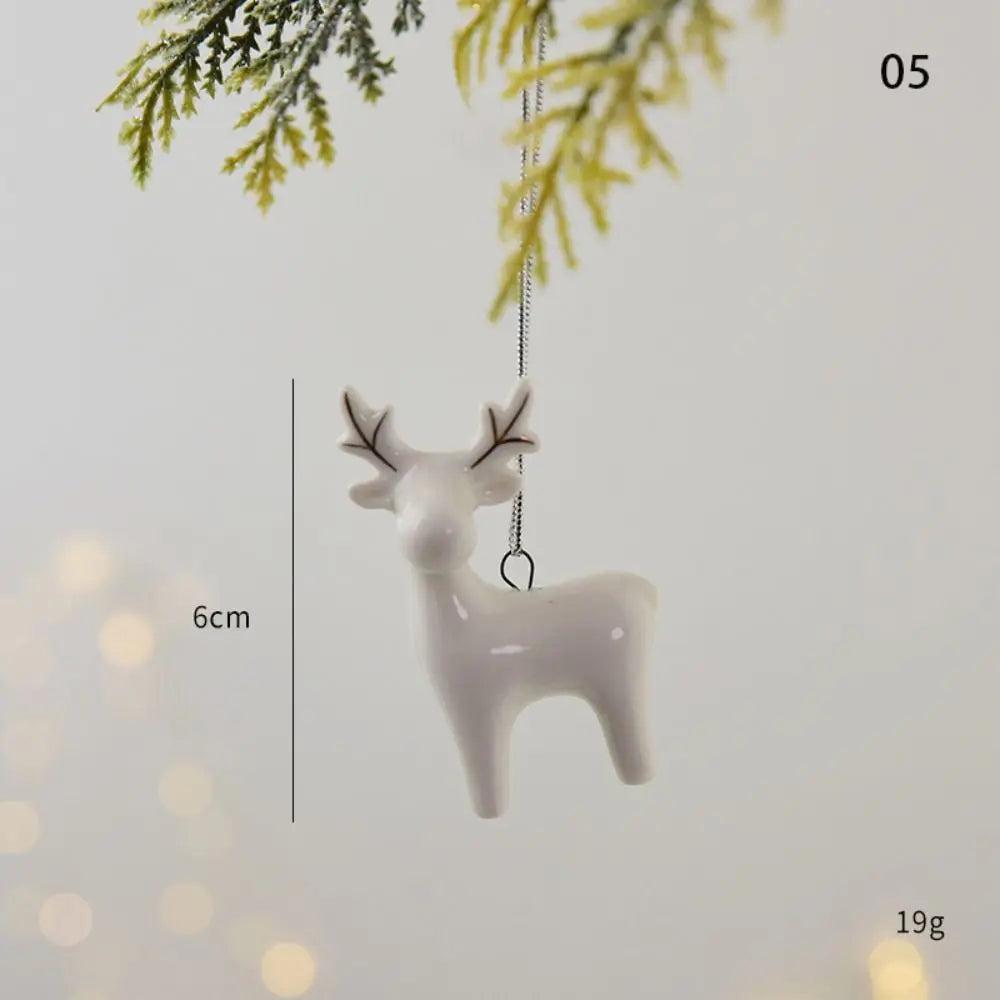 Christmas Ceramic House | Christmas Tree Charms Decoration