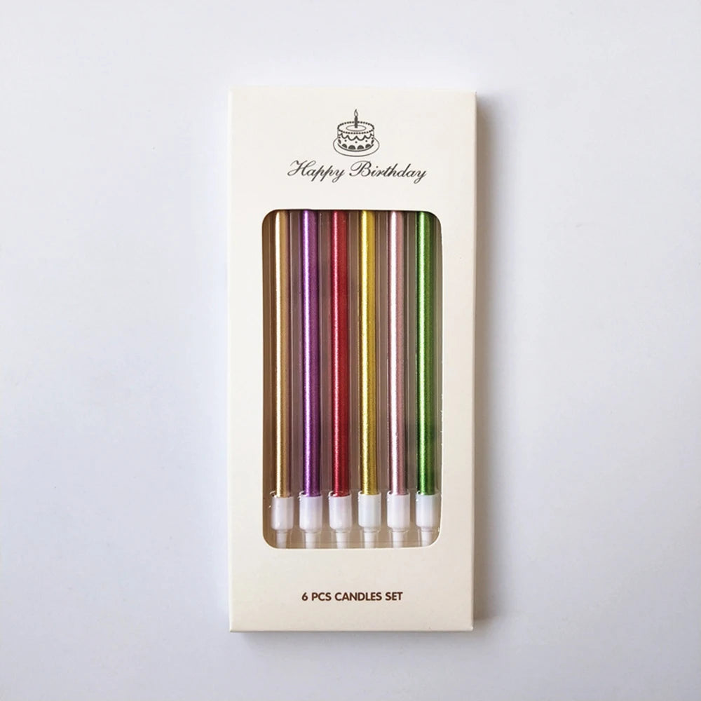 1 Box Long Pole Candle Cake Decoration