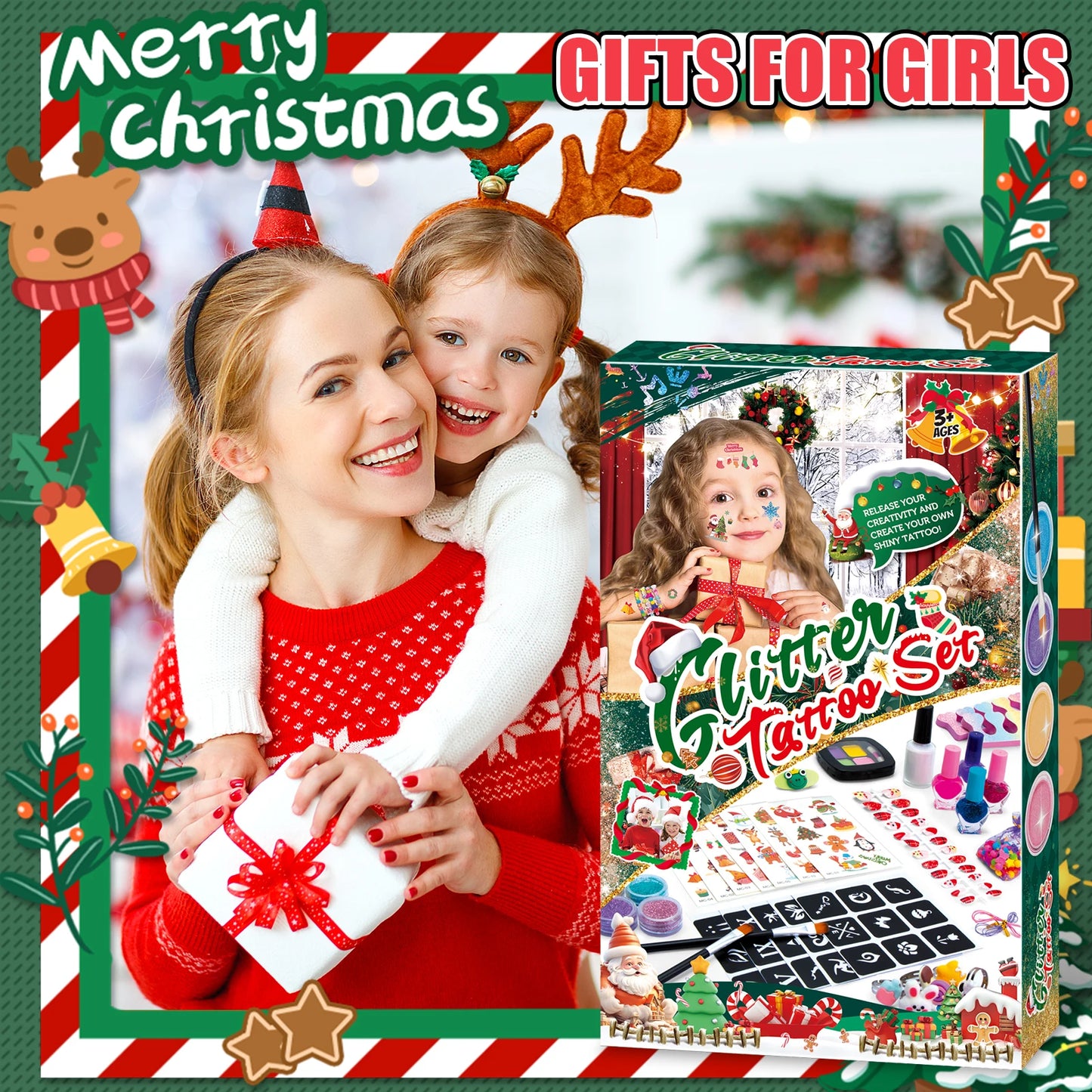 Christmas Makeup Set For Children | Hairpins | Necklaces | Jewellery