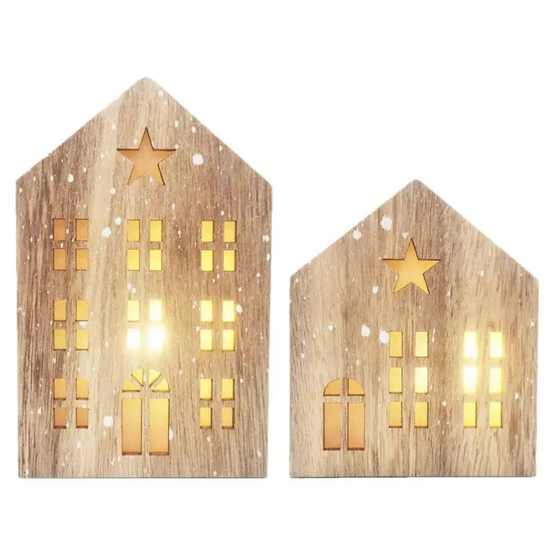 Christmas Wooden House Decoration