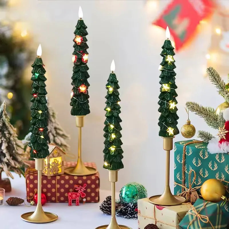 Led Electronic Candle Light | Christmas Tree Candle