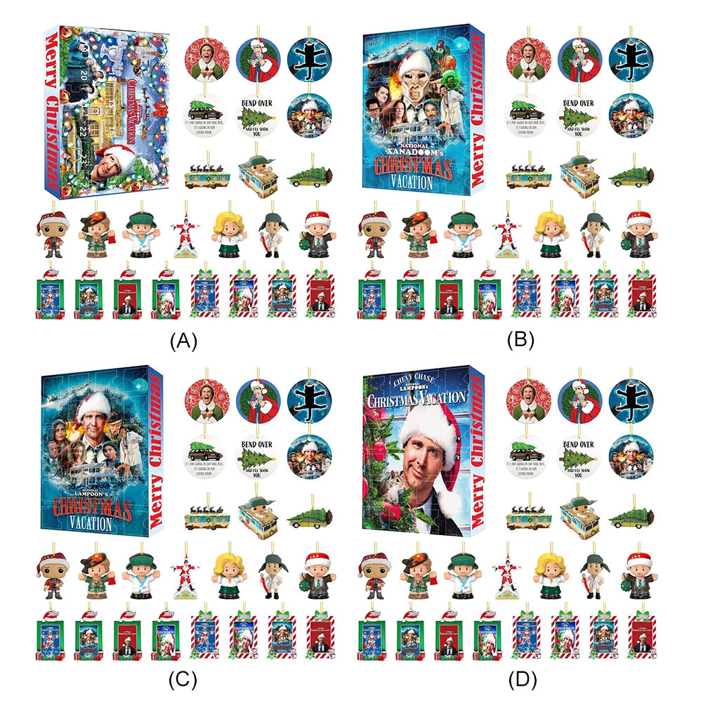 Christmas Classic Movie Advent Calendar | Festival Theme Calendar | Home Countdown Calendar
