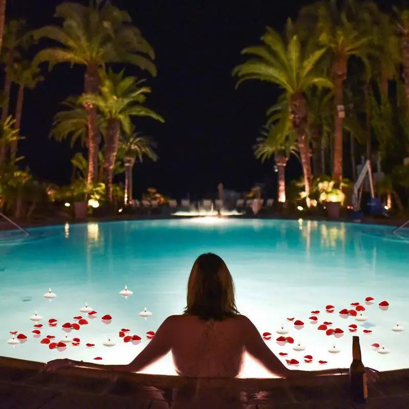 Floating Tealights Candles For Pool Party Wedding Home Bathtub Decor Supplies Romantic Confession Candlelight Dinner