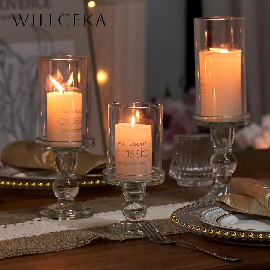 Glass candle holders/crystal candle holders