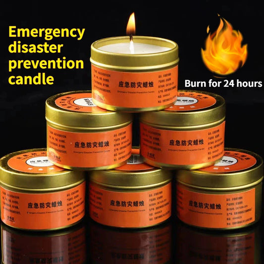 Emergency Candles for Household Power Outages Windproof Smokeless
