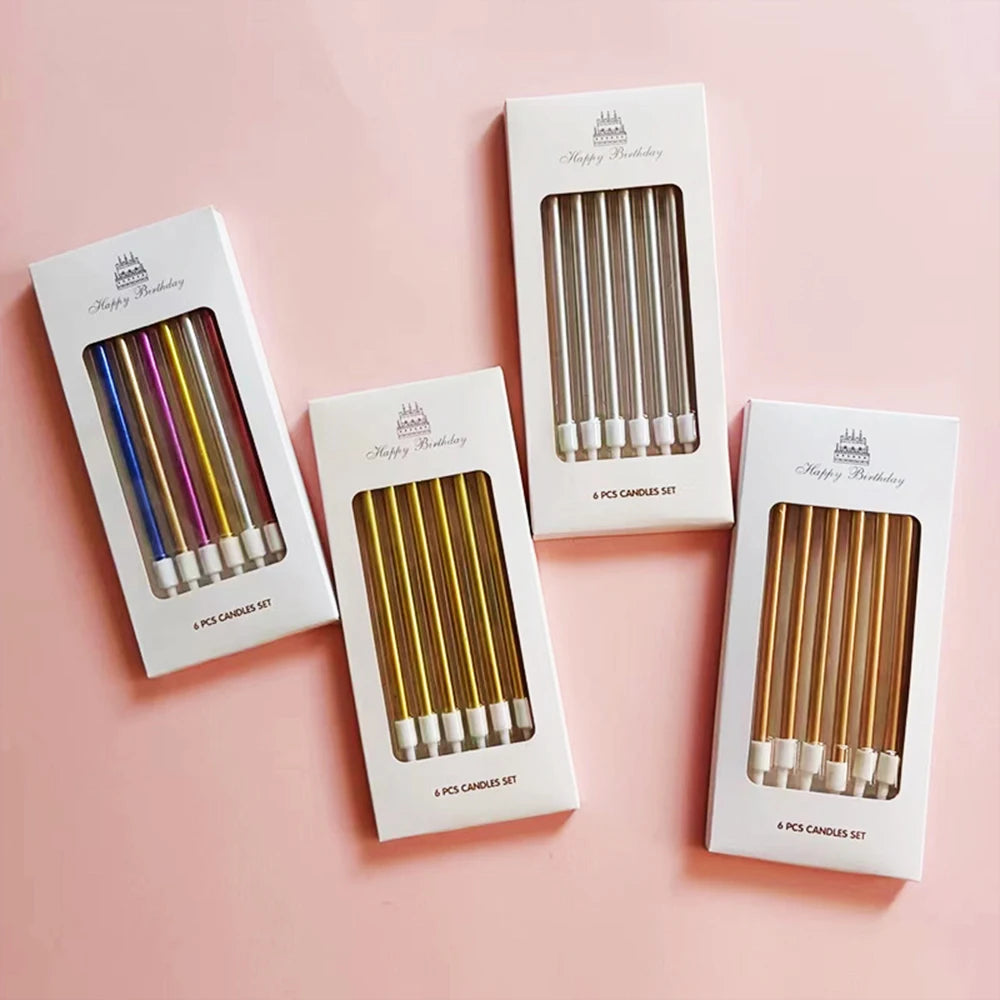 1 Box Long Pole Candle Cake Decoration