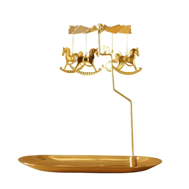 Tray Rotating Candlestick Scented