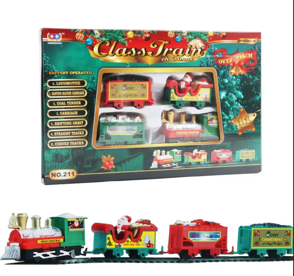 Christmas Train Set | Railway Tracks Toys Decor | Christmas Tree Train | Gift Toy For Kids
