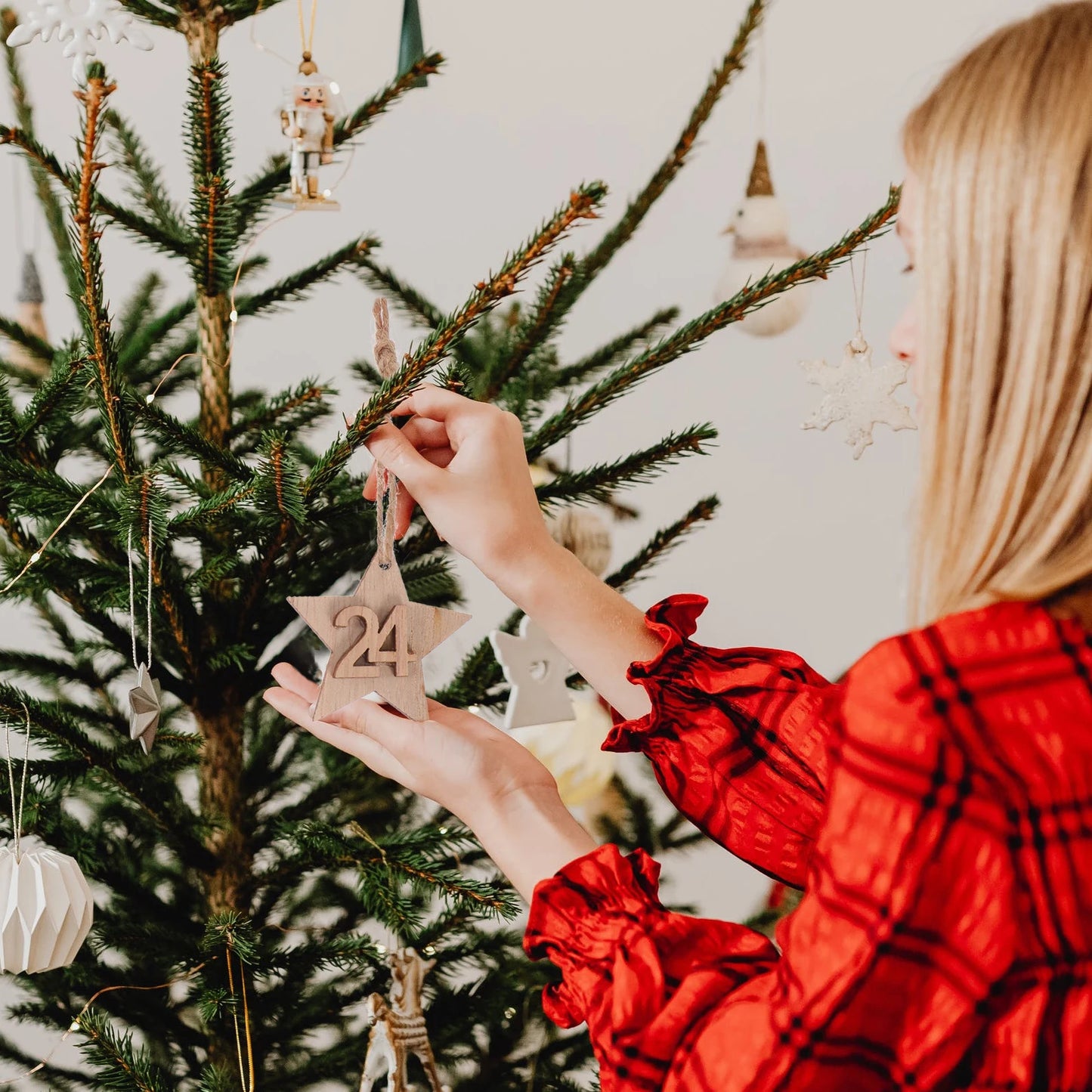 Christmas Calendar Wooden Pendants