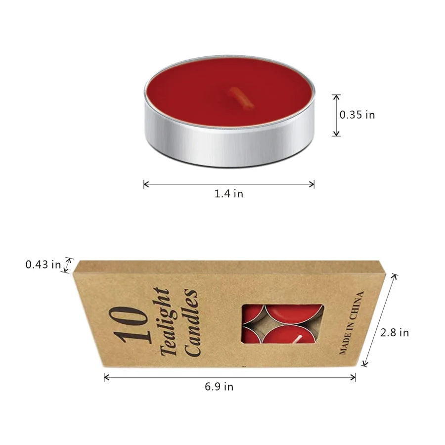 10/50 small sized candles for parties and home decoration wishing parties, extending burning time by 2 hours