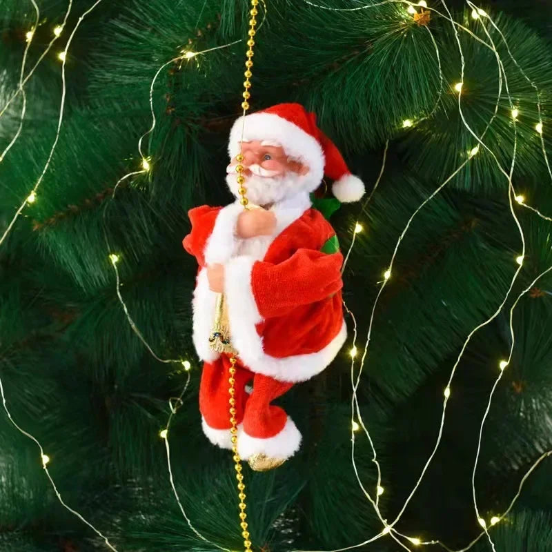 Christmas Electric Climbing Santa Decoration