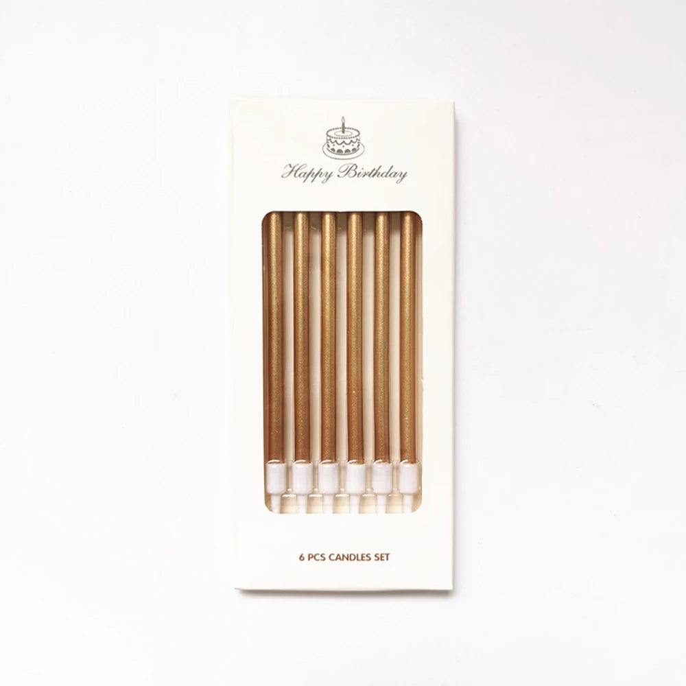 1 Box Long Pole Candle Cake Decoration