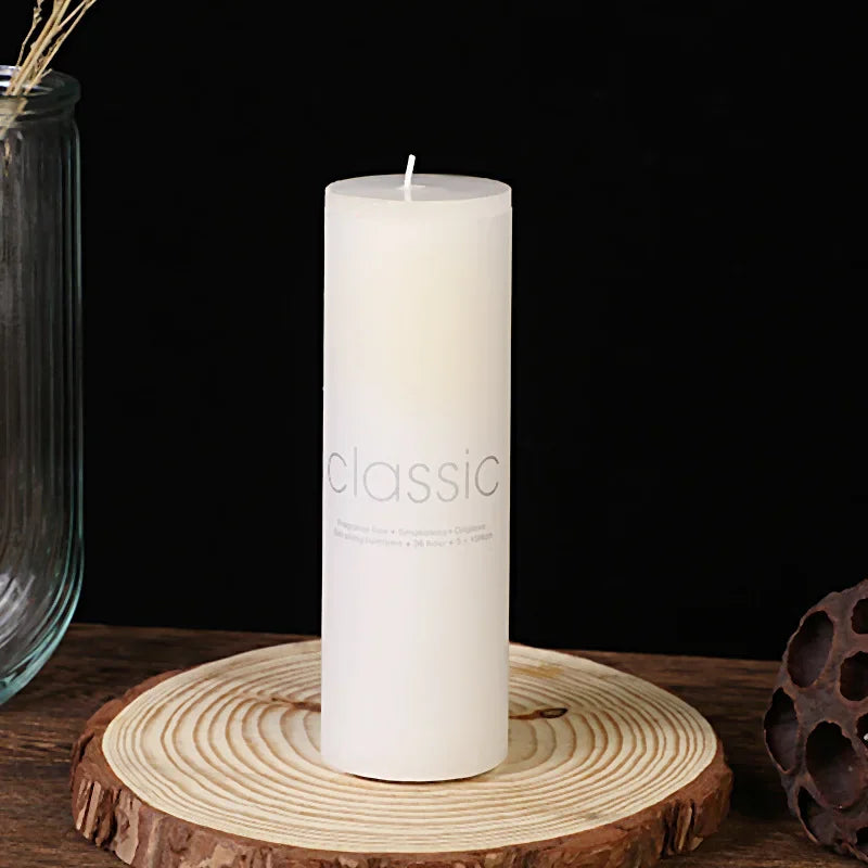 Classic White Large Candle