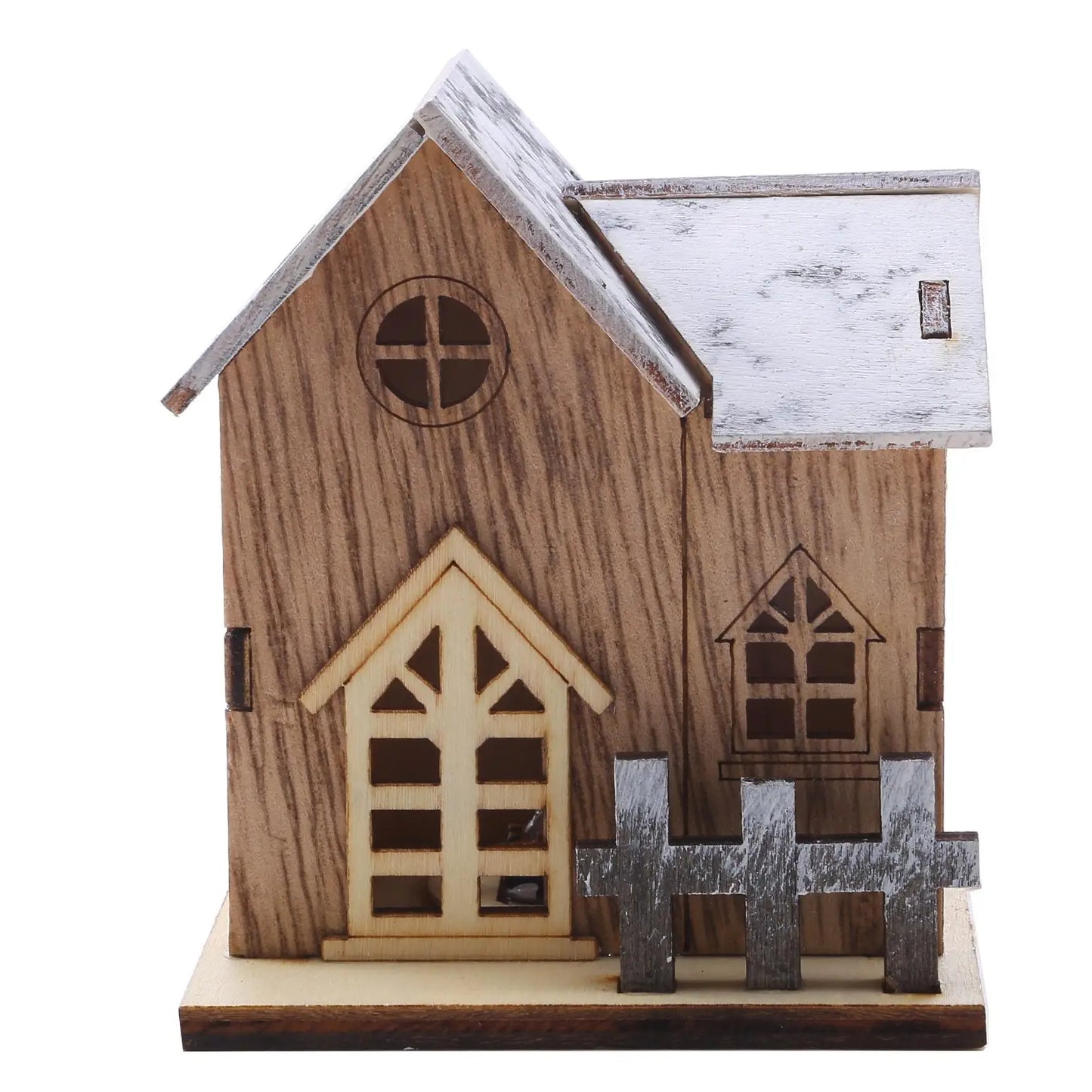 Christmas LED Light | Wooden House Christmas Decorations
