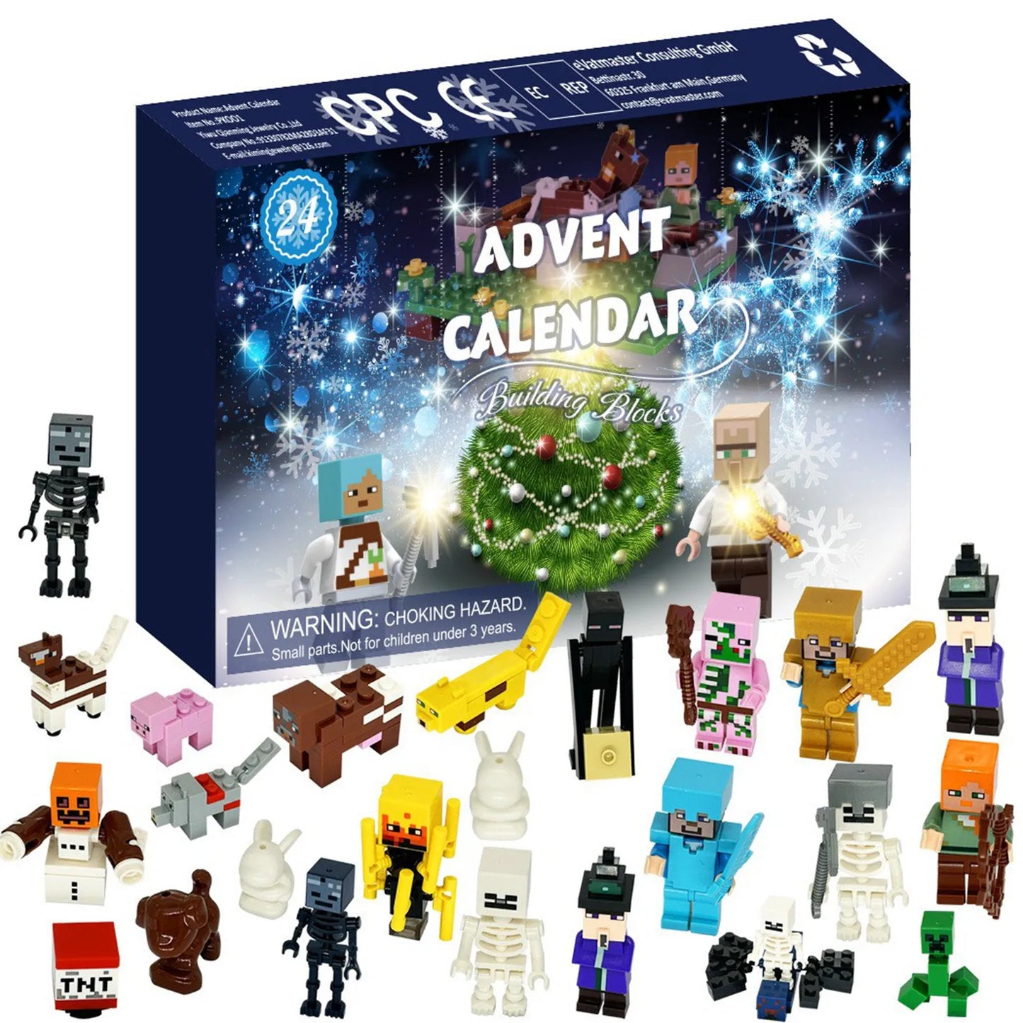 Christmas Gift Box Set For Children | Christmas Calendar Toy | 24 Day Countdown Calendar Kit Includes | 24 Characters Desktop Ornament