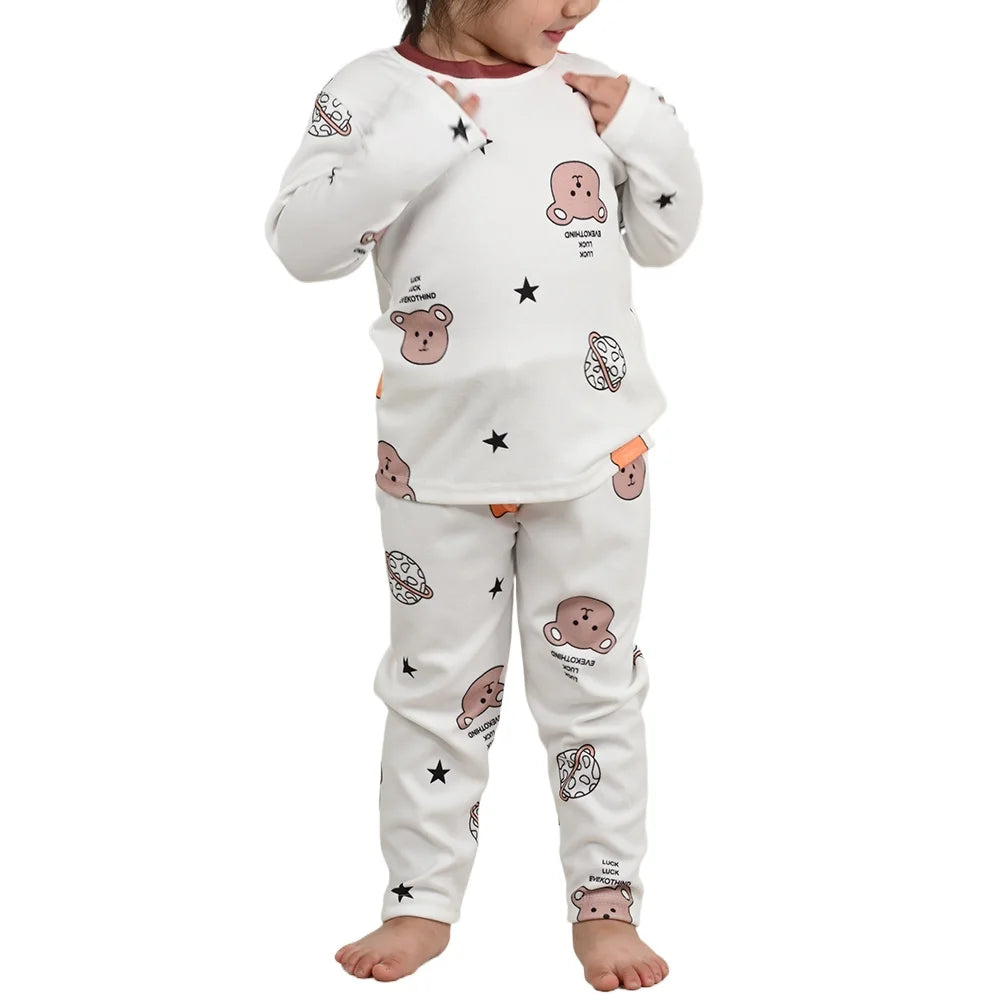 Children Cotton Pyjama 2Pcs Set