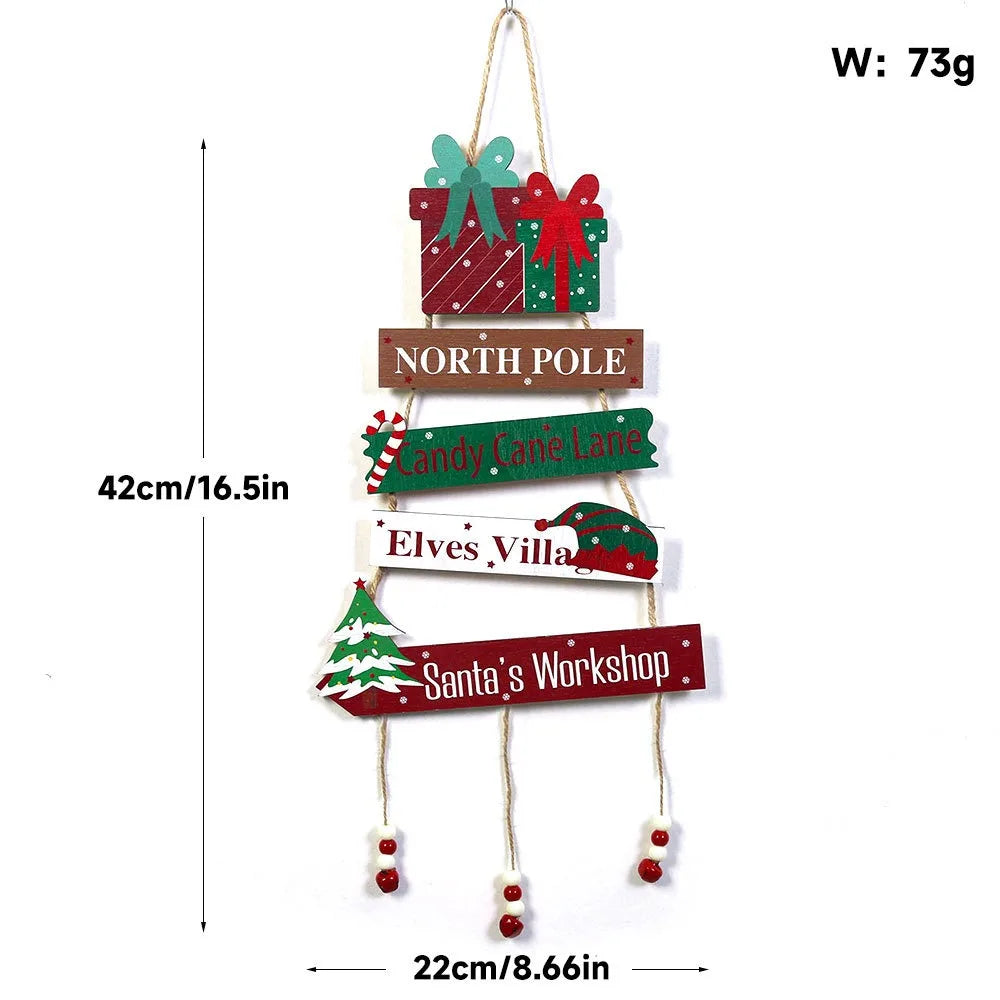 Christmas Hanging Pendant Wooden