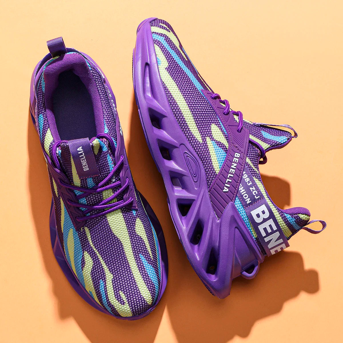 Unisex sports shoes thick soled, non slip and lightweight running