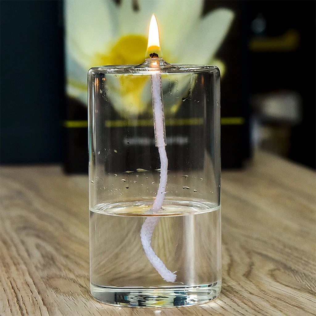 Refillable Glass Oil Candle