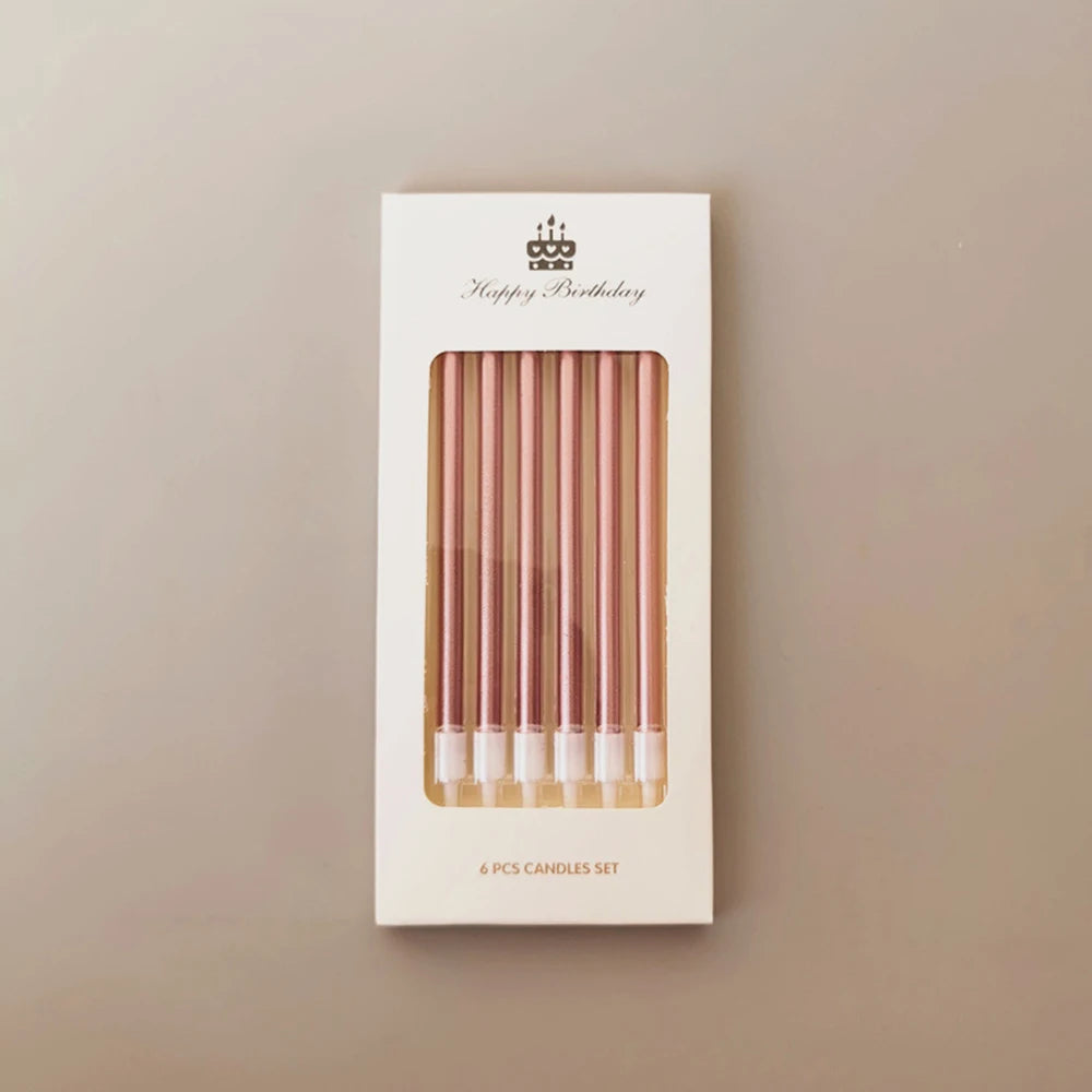 1 Box Long Pole Candle Cake Decoration