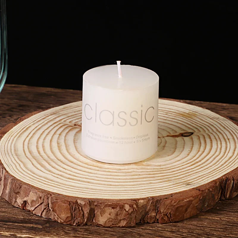 Classic White Large Candle