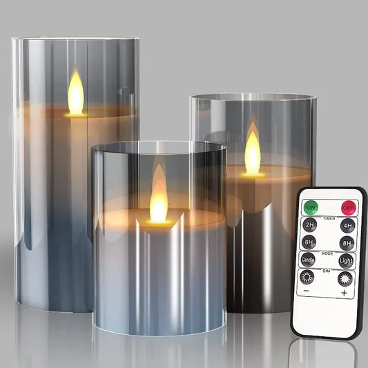 3Pcs/Pack LED Candle Light Remote Controlled