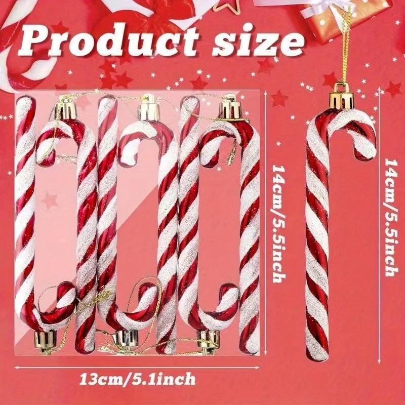 Christmas Acrylic Candy Canes Set