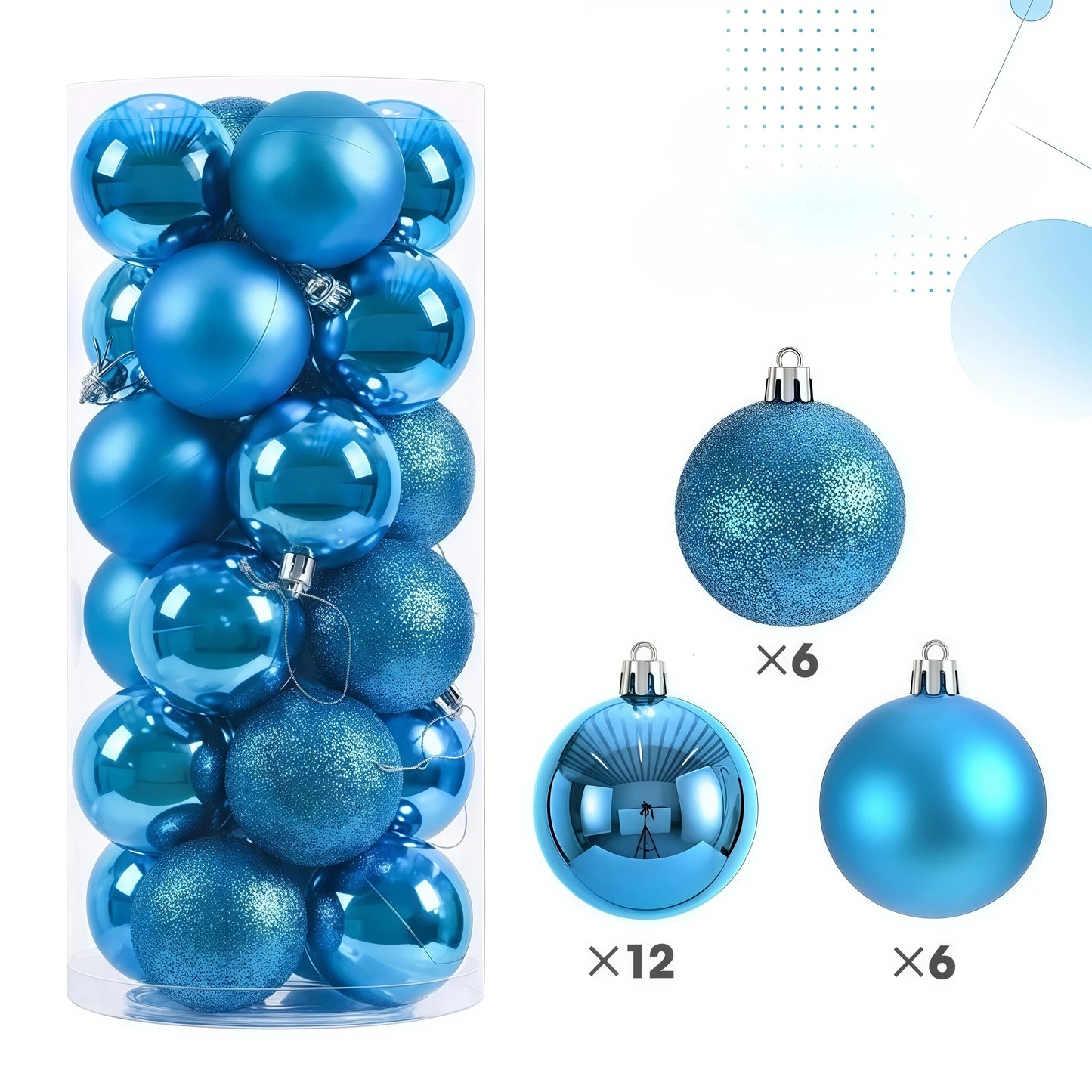 24pcs 3cm Christmas Balls Christmas Decorations