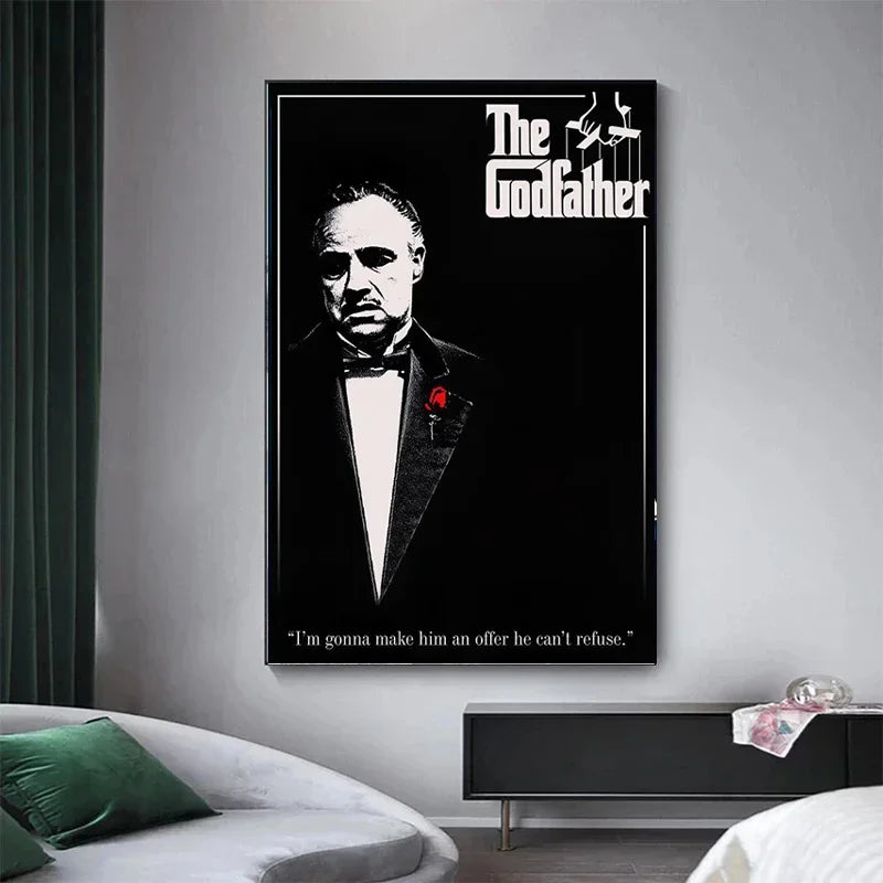 Classic Gangster Movie Actor Wall Art Pictures | Home Decoration