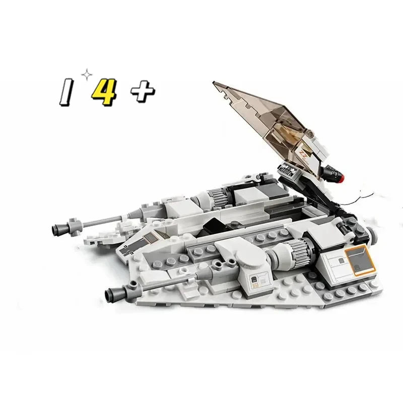 Christmas Gift | 309PCS Space War Snowspeederby Scruffybrickherder Building Blocks | Toy Air Combat Aircraft Ship