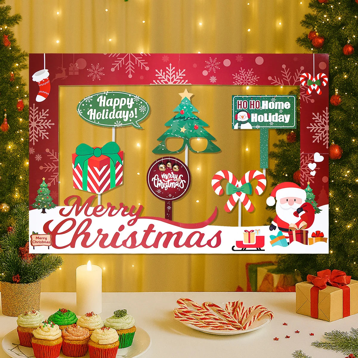 Christmas Photo Frame | Merry Christmas Decorations for Home Party