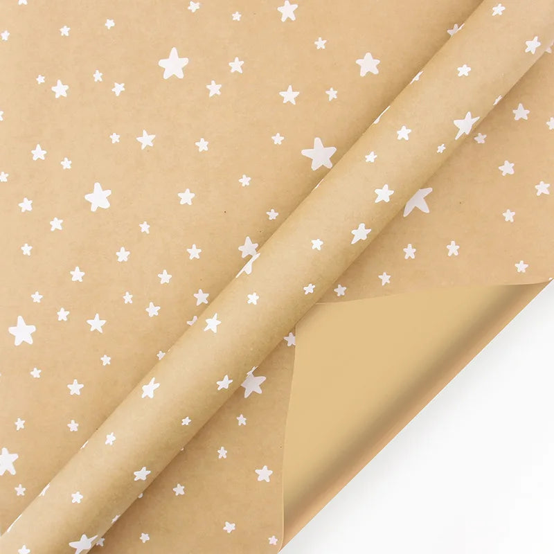 Christmas Gift Paper Roll Brown | Decorative Wrapping Paper Kraft