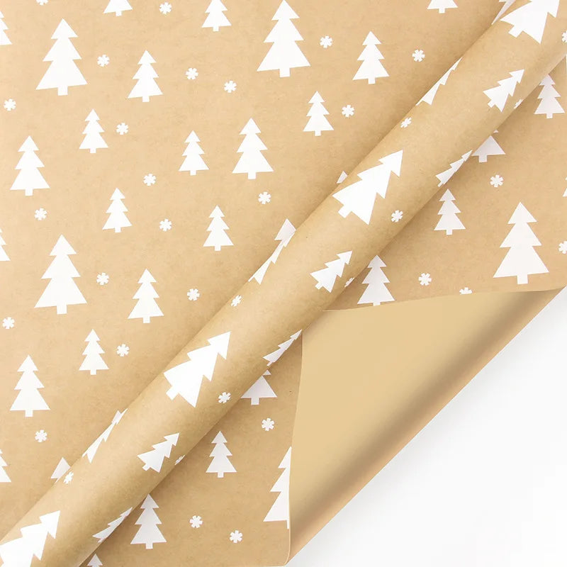 Christmas Gift Paper Roll Brown | Decorative Wrapping Paper Kraft
