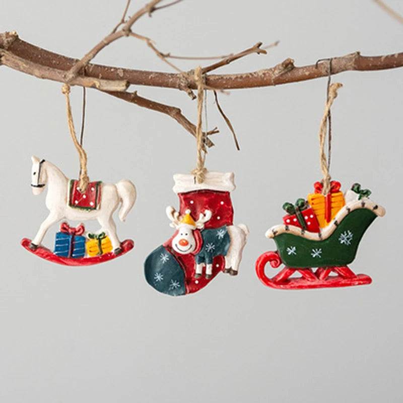 Horse Christmas Socks Tree Decoration
