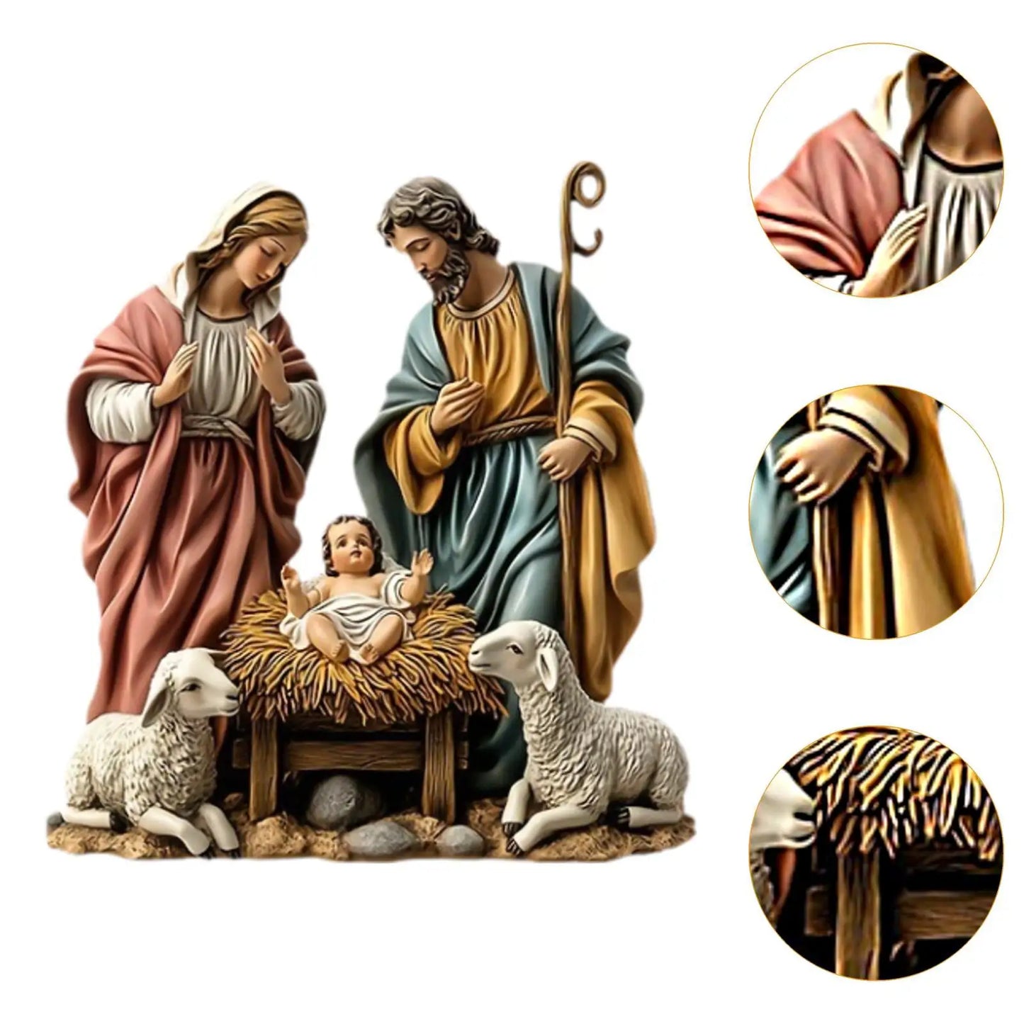 Christmas Nativity Scene For Home Decoration