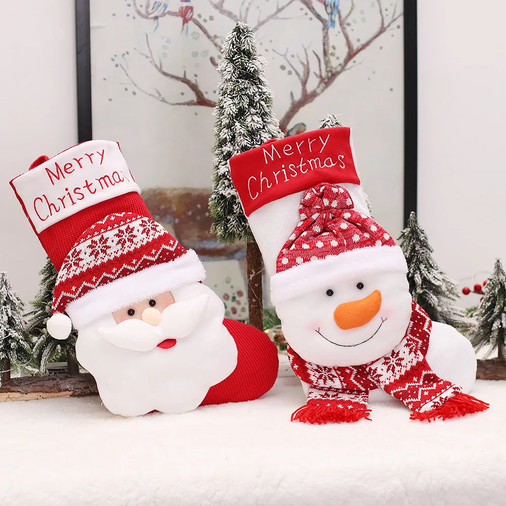 Christmas Day Decorations | Stockings Candy Gift Bag