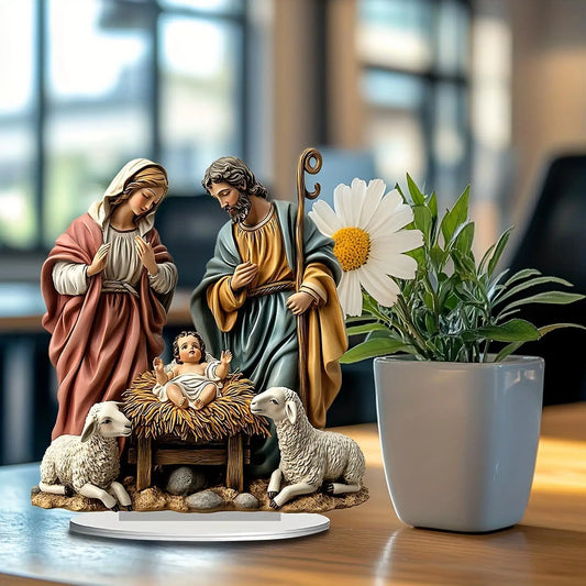 Christmas Nativity Scene For Home Decoration