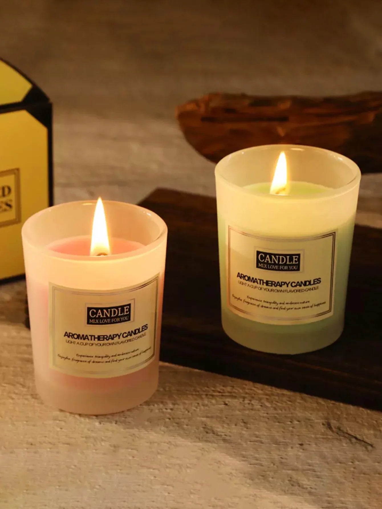 Christmas scented candles, long-burning soy candles