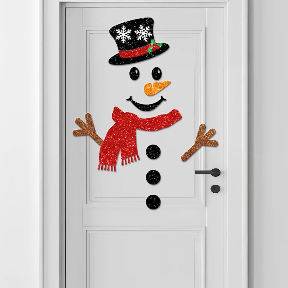 Christmas Decorations Stickers | Snowman | Christmas Tree | Santa Claus | Window Stickers | Door/Wall Stickers