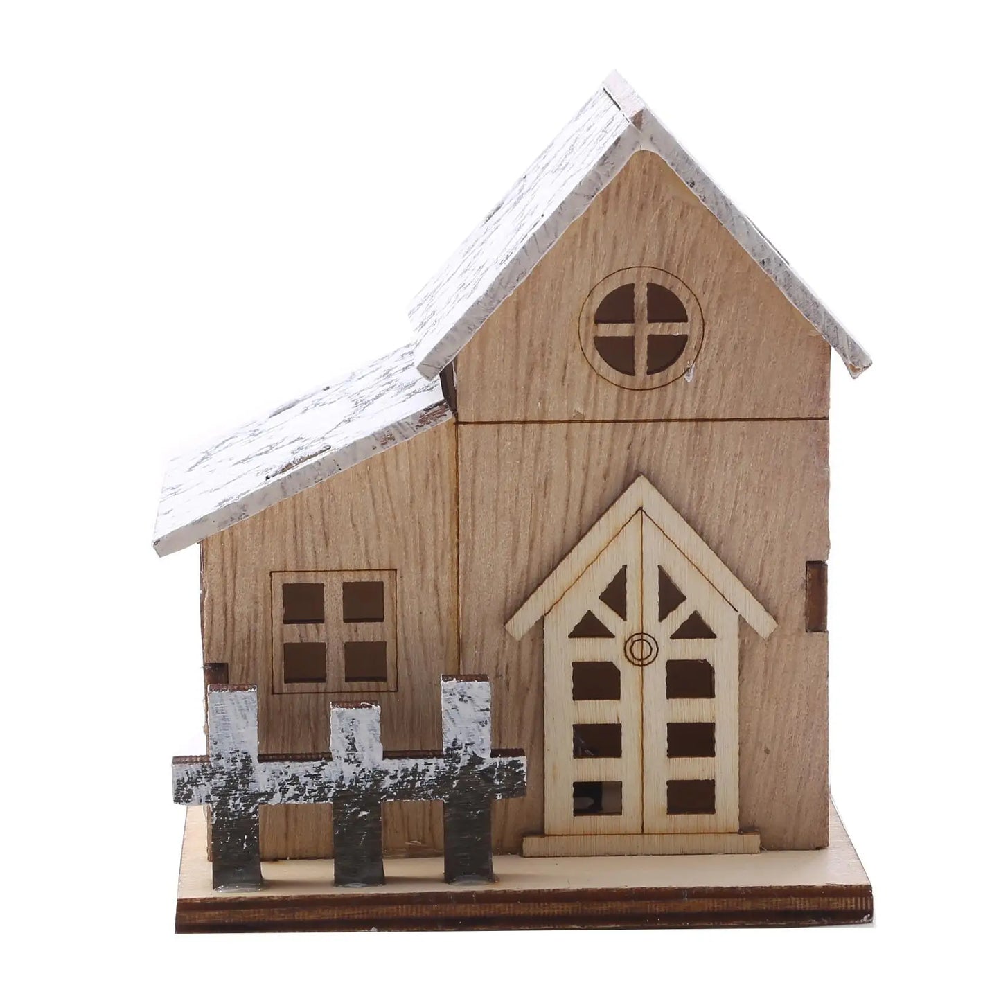 Christmas LED Light | Wooden House Christmas Decorations