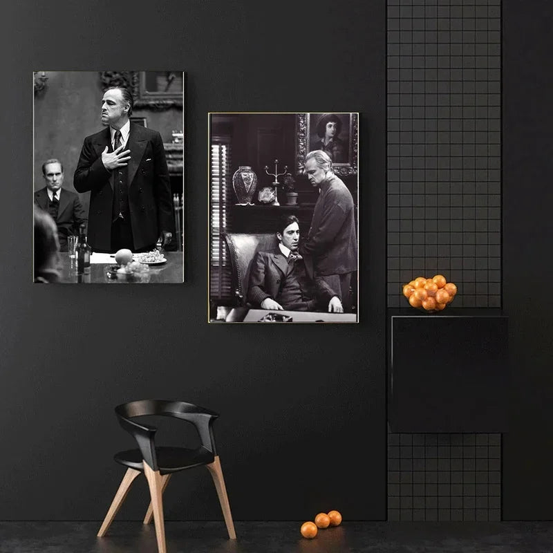Classic Gangster Movie Actor Wall Art Pictures | Home Decoration