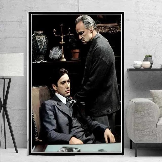 Classic Gangster Movie Actor Wall Art Pictures | Home Decoration