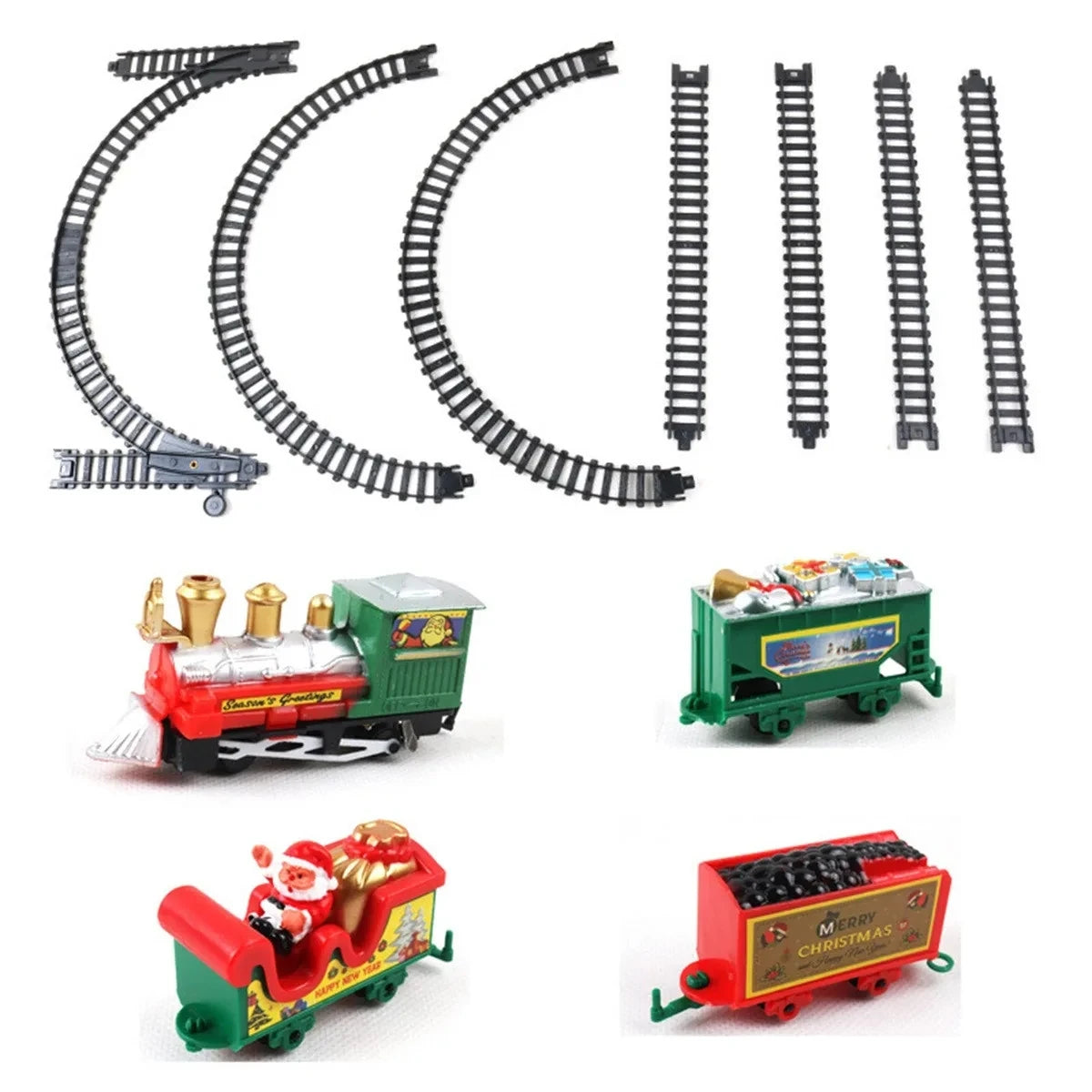 Christmas Realistic Electric Train Set | Easy To Ass-emble | Safe For Kids | Home Decoration